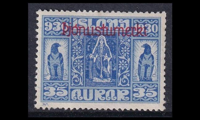 Islanti 52 ** Virkamerkki Allthing 35 A (1930)