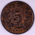 Norja 5 Äyrin kolikko 1876 - pikkukuva 1