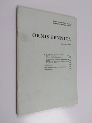 Ornis Fennica 3/1970 Vol 47