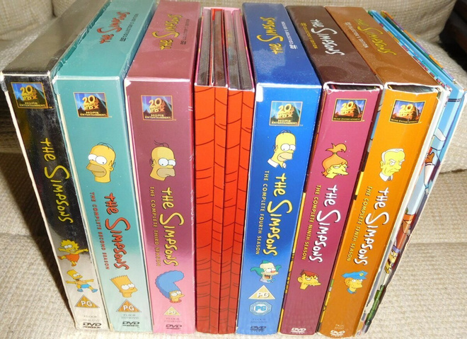 Simpsons kausia 6kpl + 10. & 11. kaudet vajaina