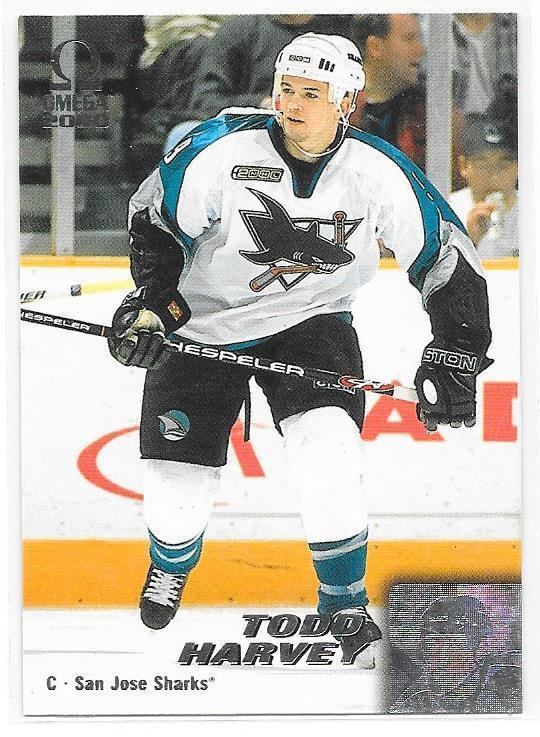 1999-00 Pacific Omega #206 Todd Harvey San Jose Sharks