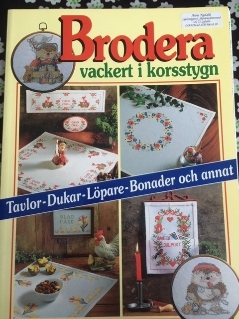 Ristipistomalleja Brodera vackert i korsstygn