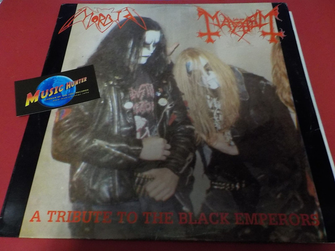 MAYHEM / MORBID - A TRIBUTE TO THE BLACK EMPERORS M-/VG+ LP