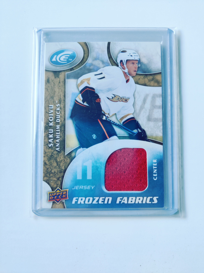Saku Koivu 09-10 UD Ice Frozen Fabrics