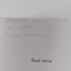 Pirkko Morikka : Iltasi vieras : runoja (signeerattu, tek... - pikkukuva 3