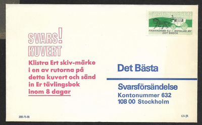 Ruotsi - Svarslösen merkki kuorella