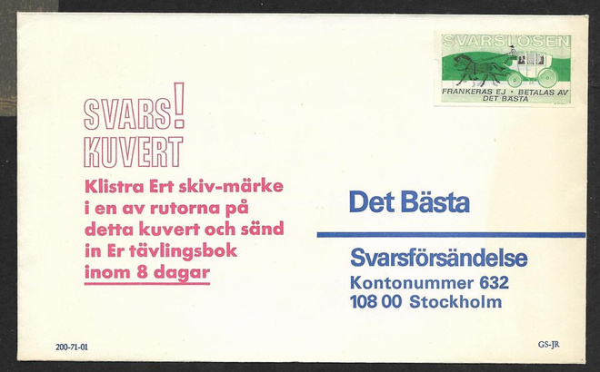 Ruotsi - Svarslösen merkki kuorella