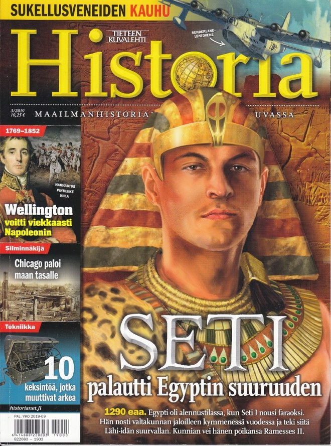 Tieteen Kuvalehti HISTORIA 3/2019 SETI, sankari farao