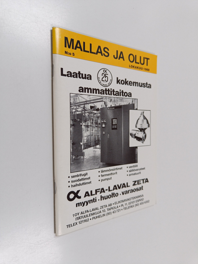 Mallas ja olut 5 : lokakuu 1988
