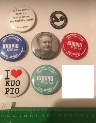 rintamerkki paketti nro 12 : 7 kpl Kuopio , Minna Chanth