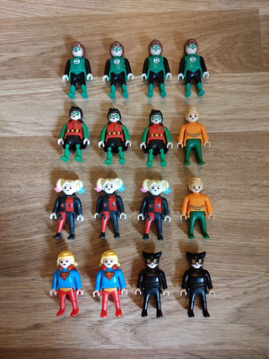 Kinder Playmobil DC-hahmoja, 50 senttiä/kpl