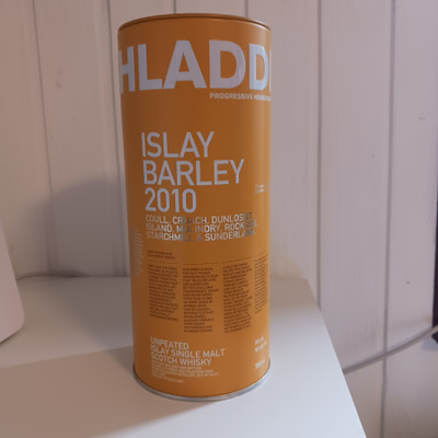 Peltipurkki Bruichladdich Scotch whisky