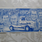 POSTIKORTTI RACING desing. Simo Riikonen v. 1992 KULKEMATON - pikkukuva 1