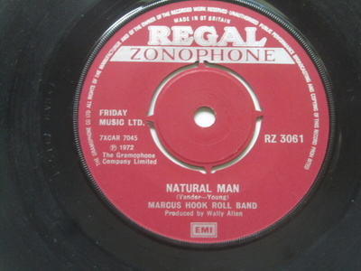 Marcus Hook Band:Natural Man 7" single 1972 Rare Hard Rock
