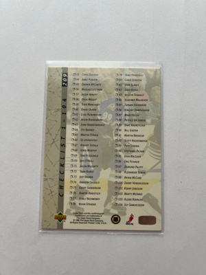 1996-97 Upper Deck Checklist Wayne Gretzky #209