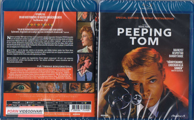peeping tom (55 600) UUSI -SV- BLU-RAY 1960 spec.ed. digi