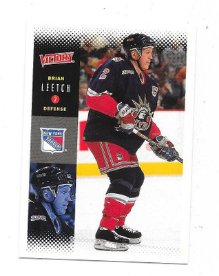 1999-00 UD Victory #155 Brian Leetch , New York Rangers