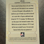 11-12 Between The Pipes 10th Annivers #BTPA36 Gerry Cheevers - pikkukuva 2
