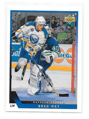 1993-94 Upper Deck #201 Brad May Buffalo Sabres gooni
