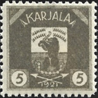 1922 Karjala 5 p harmaa ** LaPe K  1  B - pikkukuva 1