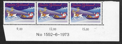 Joulu 1973 (LAPE 3x738) ** numerorivilö