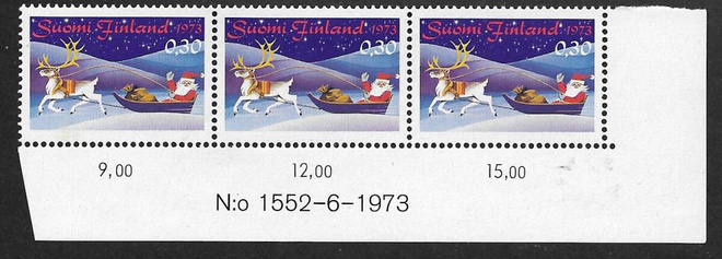 Joulu 1973 (LAPE 3x738) ** numerorivilö