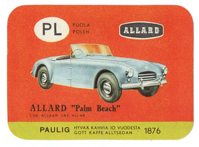 Postikortti Paulig Minimoi n:o 127 ALLARD "Palm Beach"