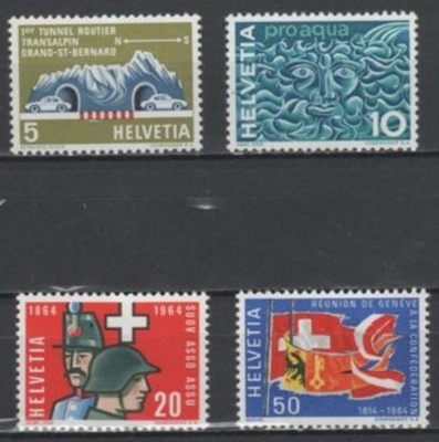 (S0211) SWITZERLAND, 1964 (Annual Events). Mi ## 791-794