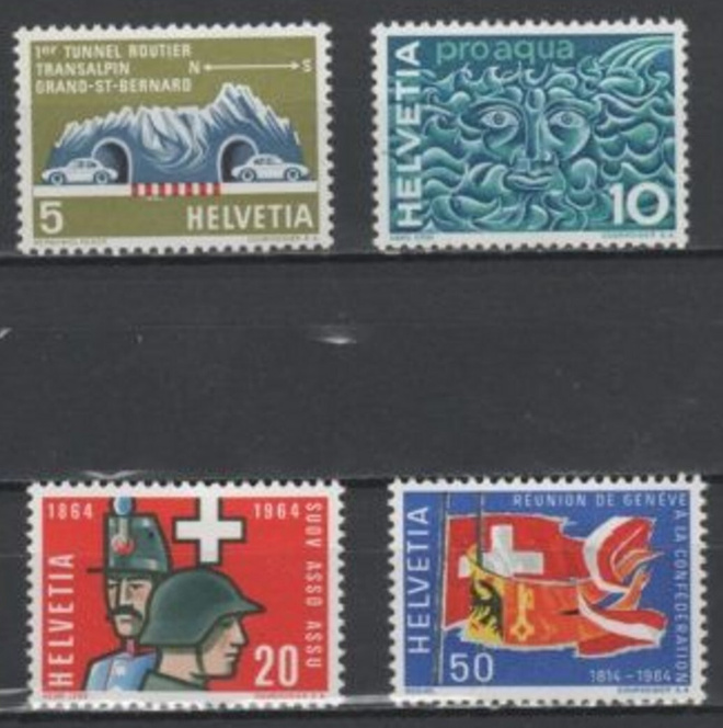 (S0211) SWITZERLAND, 1964 (Annual Events). Mi ## 791-794