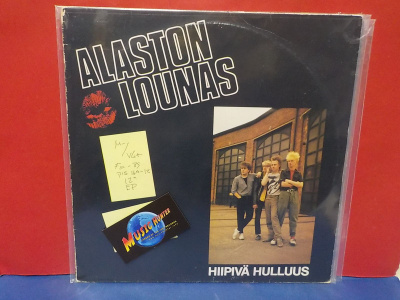 ALASTON LOUNAS - HIIPIVÄ HULLUUS M-/VG+ FIN -85 12" EP LP