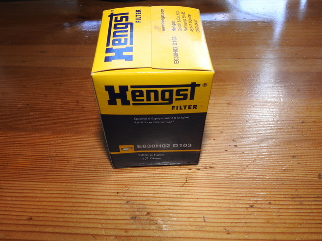 HENGST ÖLJYNSUODATIN E630H02 D103 uusi pakkauksessa
