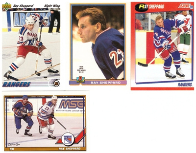 4 x Legenda RAY SHEPPARD New York Rangers