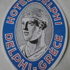 Hotelli- / matkalaukkumerkki, Hotel Delphi, Delphi, Greece - pikkukuva 1