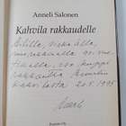 Anneli Salonen : Kahvila rakkaudelle (signeerattu, tekijä... - pikkukuva 3