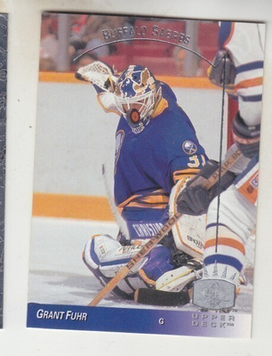 Grant Fuhr 93-94 UD SP insert