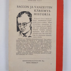 Howard Fast : Saccon ja Vanzettin kärsimyshistoria - pikkukuva 2