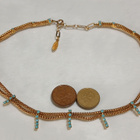 1970-luvun Mesh kaulakoru cabochon-koru, kaulakoru, - pikkukuva 4