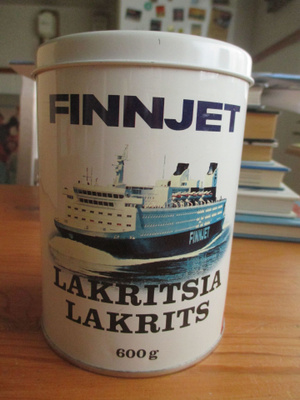 Finnjet lakritsipurkki