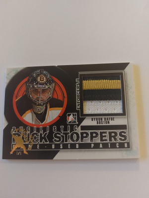 2013-14 ITG Enforcers Patches #PPSM03 Byron Dafoe Expo 1/1