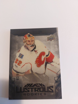 2017-18 UD Black Lustrous Rookies Onyx #LRJG Jon Gillies /25