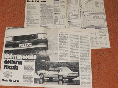 1979 Mazda 626 esite - KUIN UUSI - suom - Tekniikan Maailma