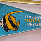 Tampereen akvaario ja Planetaario iso vintage matkailuviiri - pikkukuva 2