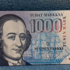 Suomen pankki 1000mk 1986 Litt.A - pikkukuva 1