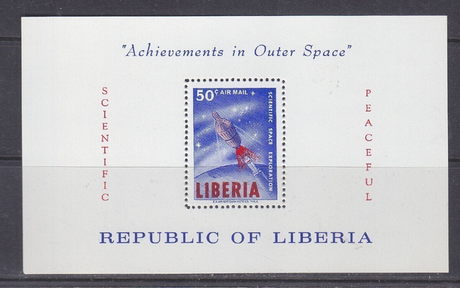 Liberia 1964 Avaruus blokki