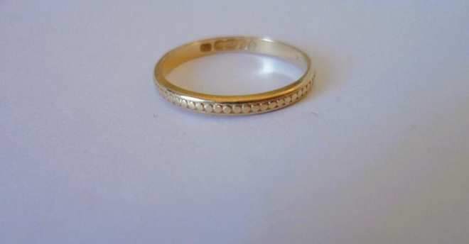 18K Kalevala Uskelan Kultasormus koko 16,25