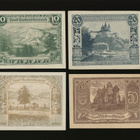 Itävalta Notgeld 10, 20, 2x50 Heller, Niederösterreich 1920 - pikkukuva 1