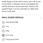 MONDAINE MAGNET WALL CLOCK / KÄYTTÄMÄTÖN - pikkukuva 5