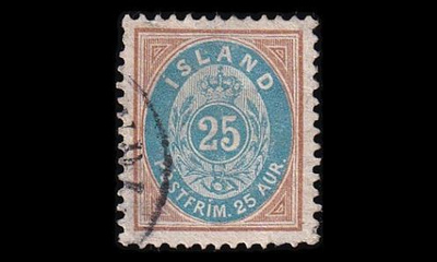 Islanti 21 o Ovaali 25 Aur (1900)
