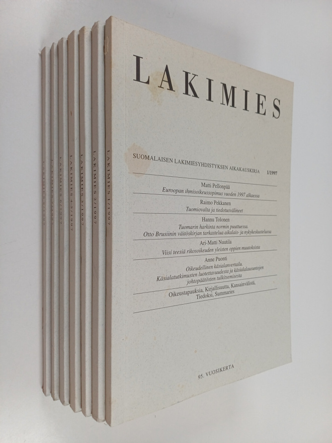 Lakimies vuosikerta 1997 (1-8)