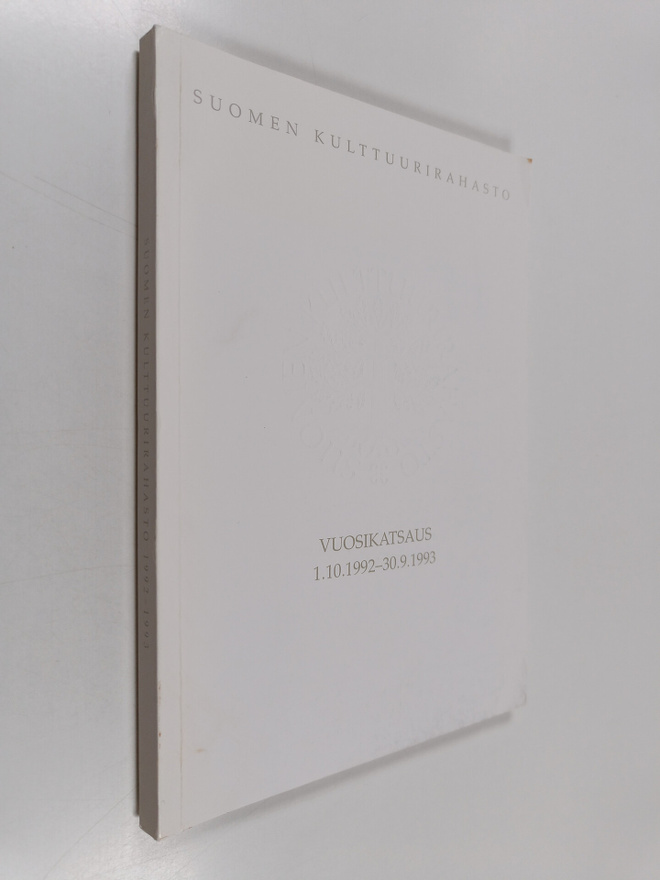 Suomen kulttuurirahasto vuosikatsaus 1.10.1992-30.9.1993